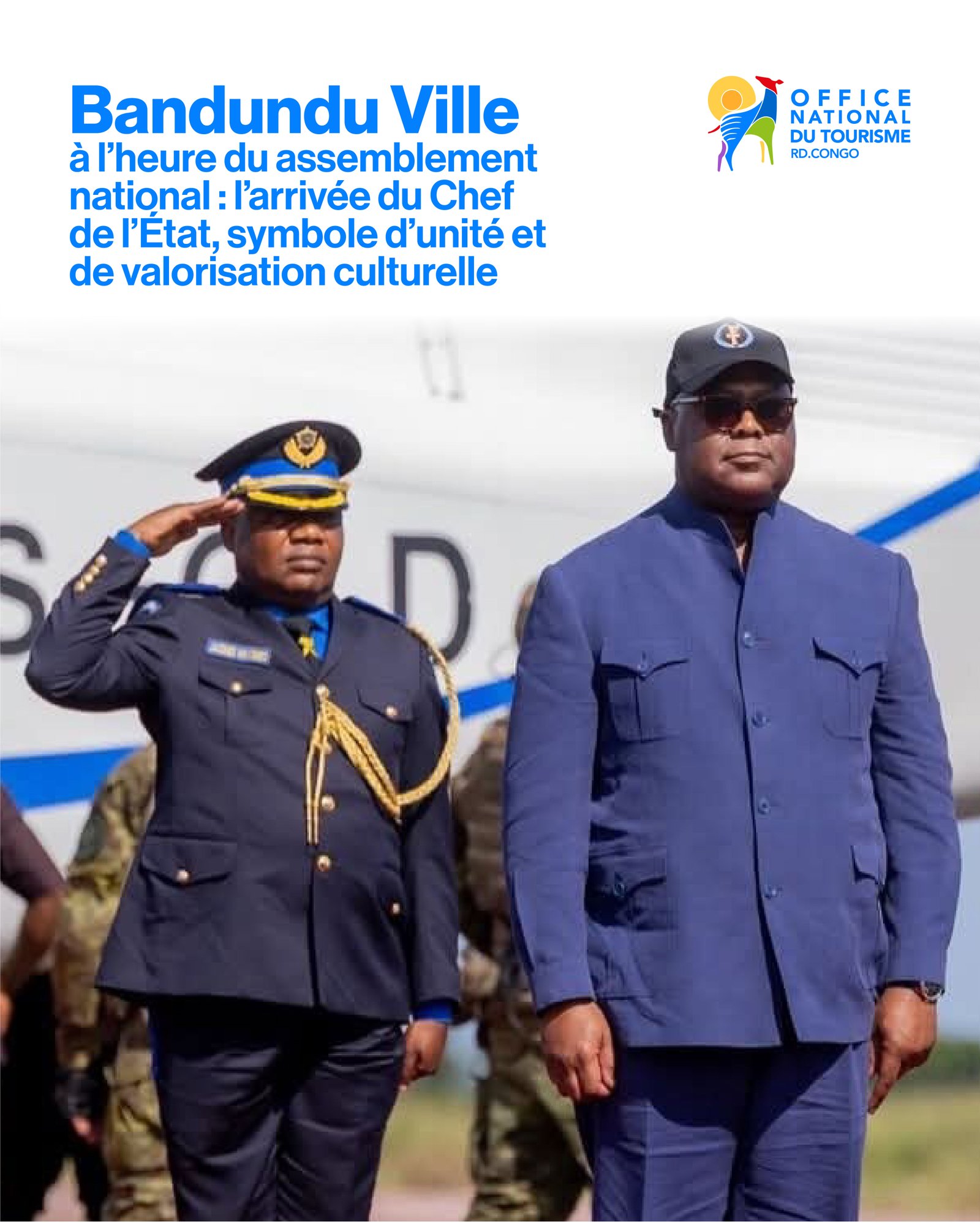Bandundu Ville à l’heure du rassemblement national : l’arrivée du Chef de l’État, symbole d’unité et de valorisation culturelle